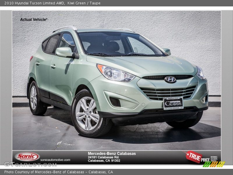 Kiwi Green / Taupe 2010 Hyundai Tucson Limited AWD