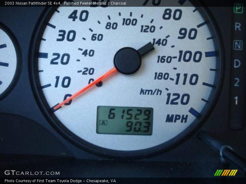 Polished Pewter Metallic / Charcoal 2003 Nissan Pathfinder SE 4x4
