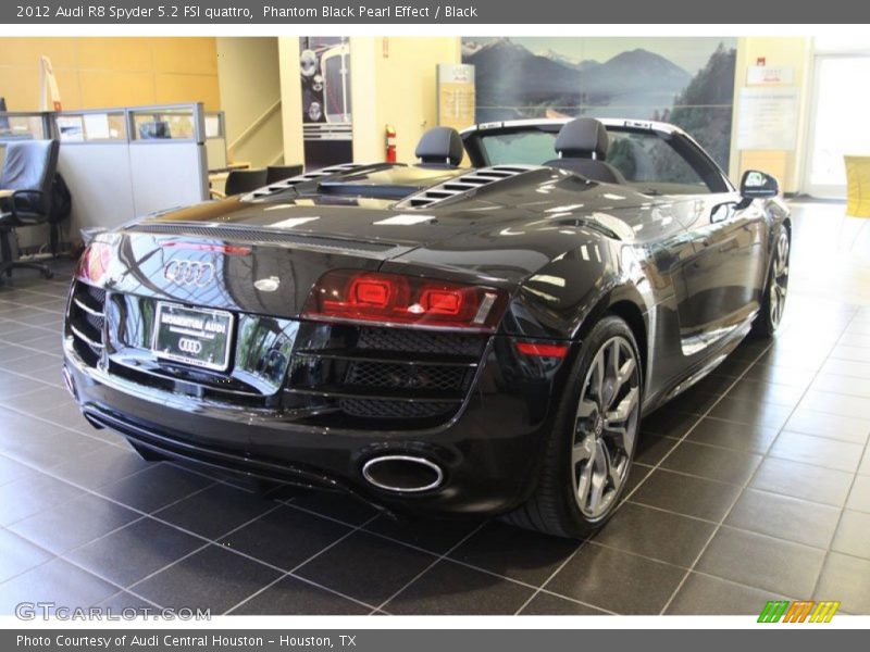 Phantom Black Pearl Effect / Black 2012 Audi R8 Spyder 5.2 FSI quattro