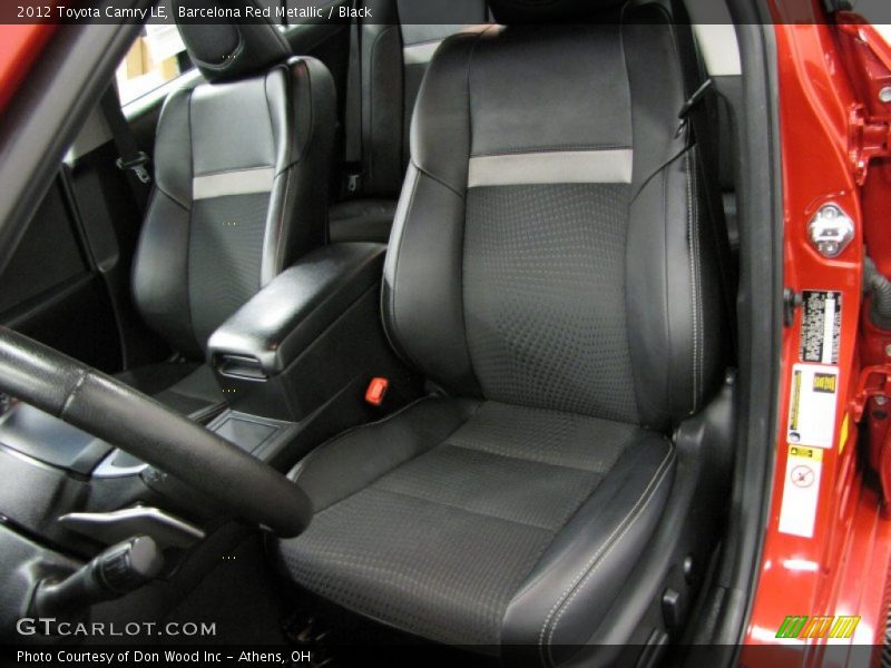 Barcelona Red Metallic / Black 2012 Toyota Camry LE