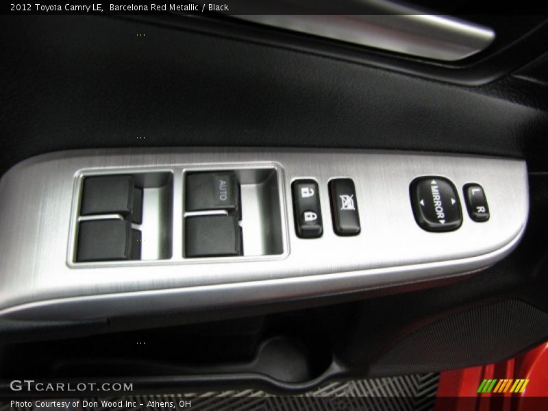 Barcelona Red Metallic / Black 2012 Toyota Camry LE