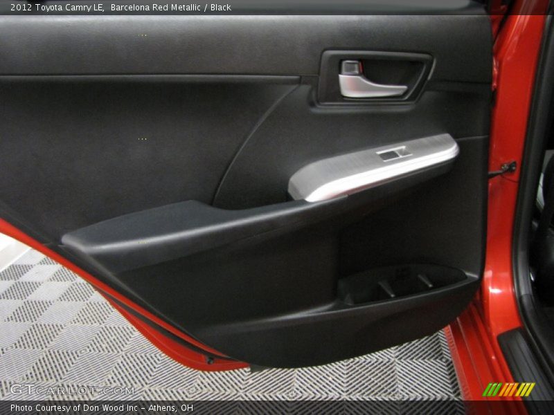 Barcelona Red Metallic / Black 2012 Toyota Camry LE