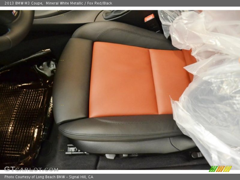 Mineral White Metallic / Fox Red/Black 2013 BMW M3 Coupe