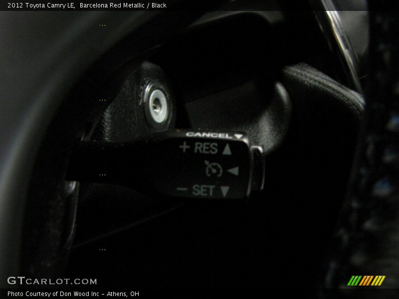 Barcelona Red Metallic / Black 2012 Toyota Camry LE