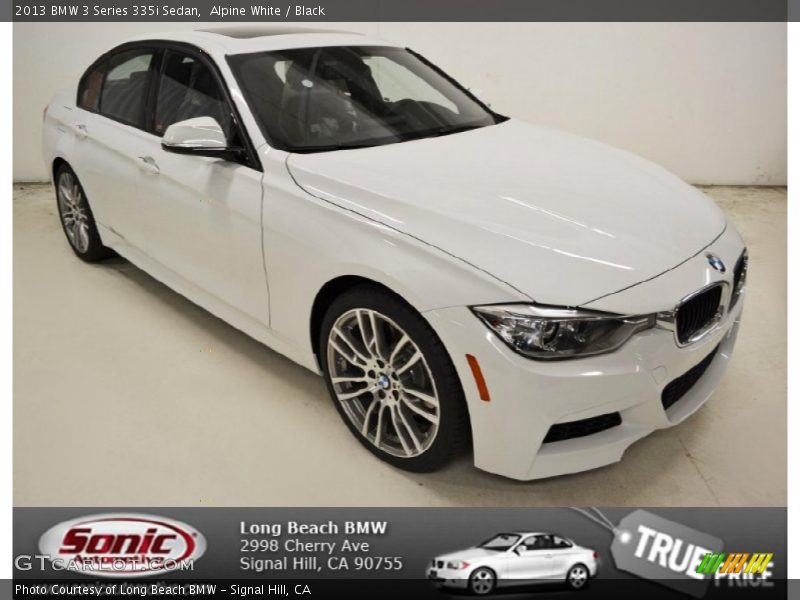Alpine White / Black 2013 BMW 3 Series 335i Sedan
