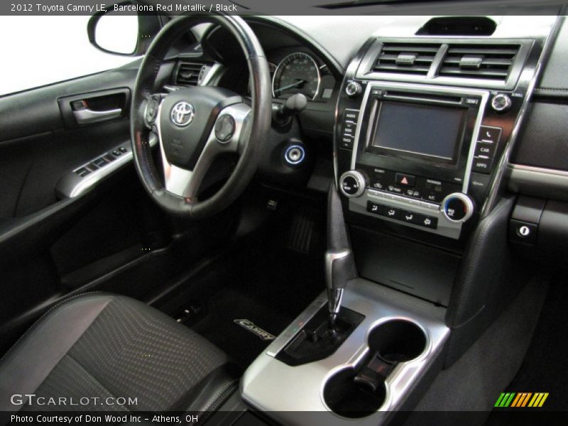 Barcelona Red Metallic / Black 2012 Toyota Camry LE