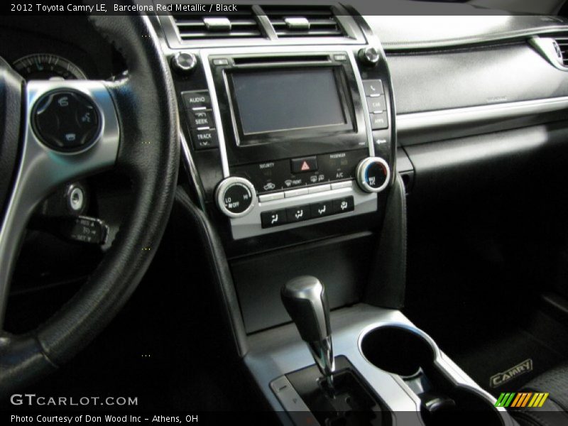 Barcelona Red Metallic / Black 2012 Toyota Camry LE