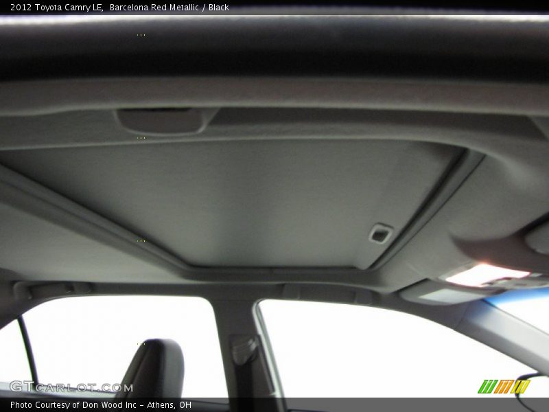 Barcelona Red Metallic / Black 2012 Toyota Camry LE