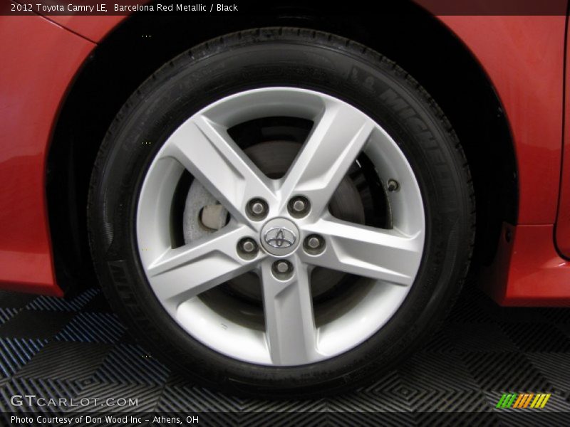 Barcelona Red Metallic / Black 2012 Toyota Camry LE