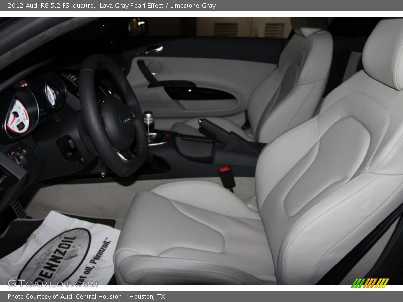 2012 R8 5.2 FSI quattro Limestone Gray Interior