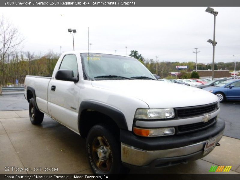 Summit White / Graphite 2000 Chevrolet Silverado 1500 Regular Cab 4x4