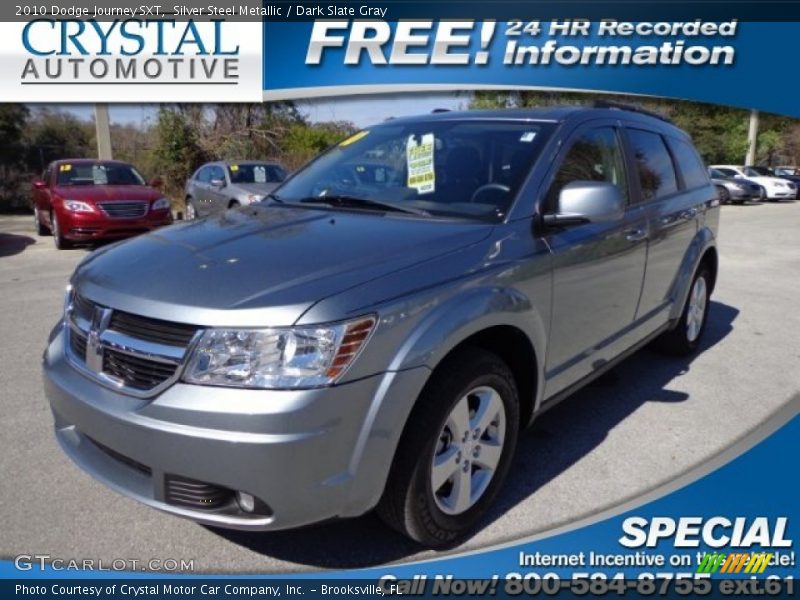 Silver Steel Metallic / Dark Slate Gray 2010 Dodge Journey SXT