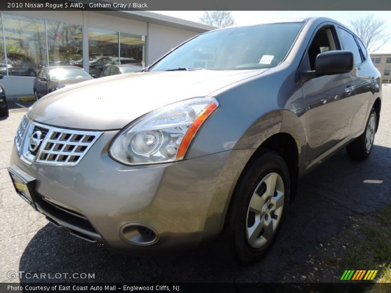 Gotham Gray / Black 2010 Nissan Rogue S AWD