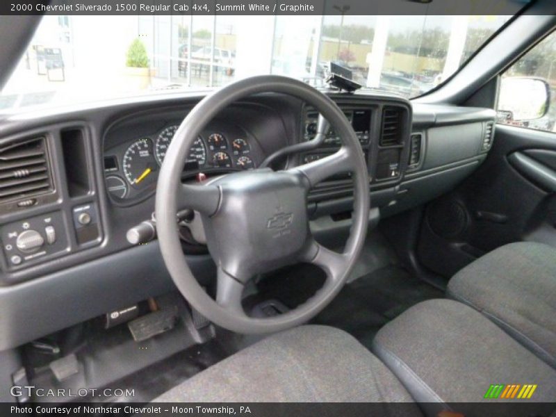 Summit White / Graphite 2000 Chevrolet Silverado 1500 Regular Cab 4x4