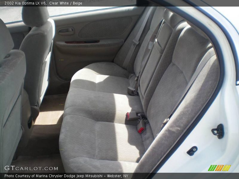Clear White / Beige 2002 Kia Optima LX V6