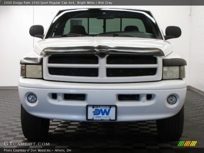 Bright White / Mist Gray 2000 Dodge Ram 1500 Sport Regular Cab 4x4