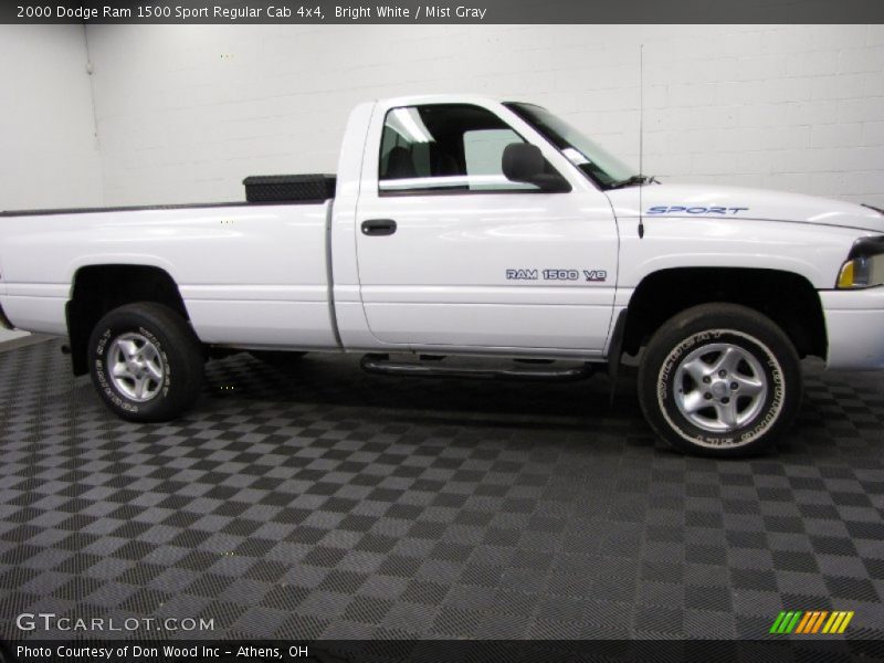 Bright White / Mist Gray 2000 Dodge Ram 1500 Sport Regular Cab 4x4