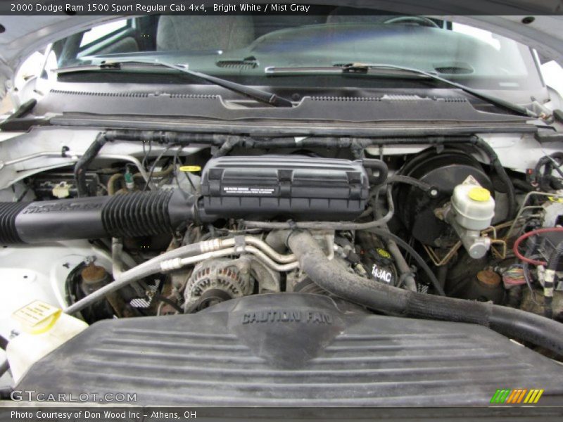  2000 Ram 1500 Sport Regular Cab 4x4 Engine - 5.2 Liter OHV 16-Valve V8