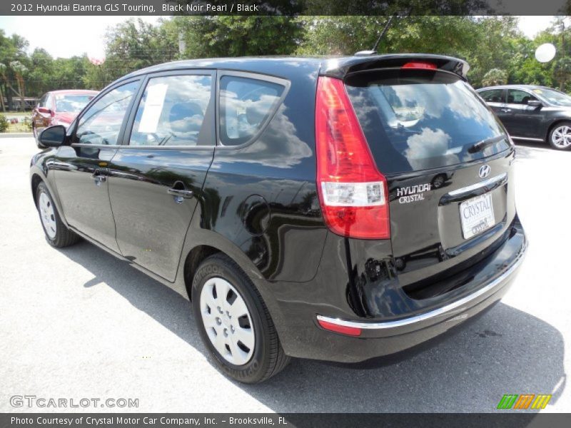 Black Noir Pearl / Black 2012 Hyundai Elantra GLS Touring