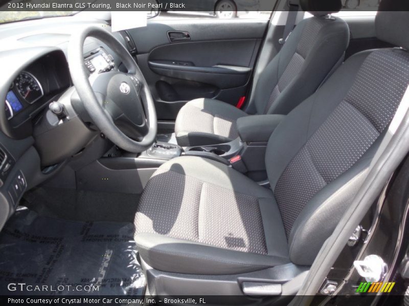 Black Noir Pearl / Black 2012 Hyundai Elantra GLS Touring