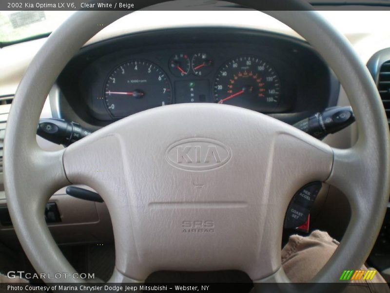 Clear White / Beige 2002 Kia Optima LX V6