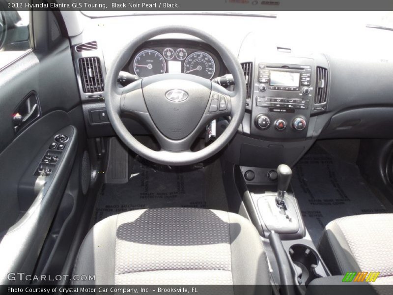 Black Noir Pearl / Black 2012 Hyundai Elantra GLS Touring