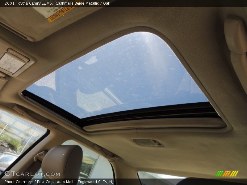 Sunroof of 2001 Camry LE V6