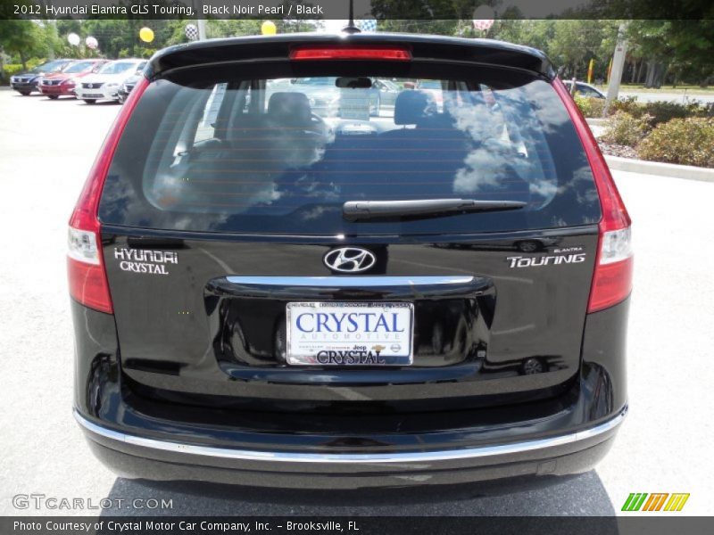 Black Noir Pearl / Black 2012 Hyundai Elantra GLS Touring