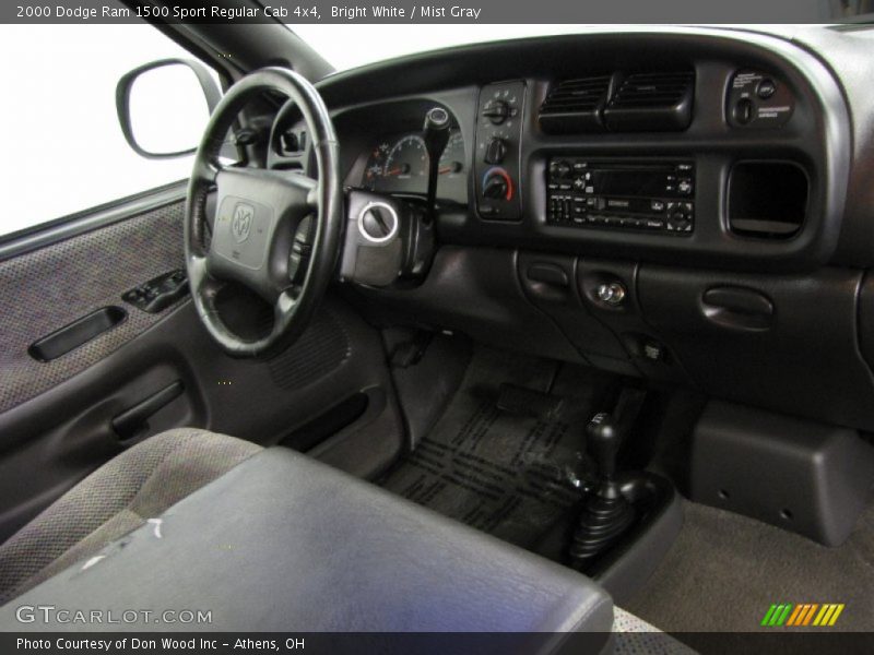 Dashboard of 2000 Ram 1500 Sport Regular Cab 4x4