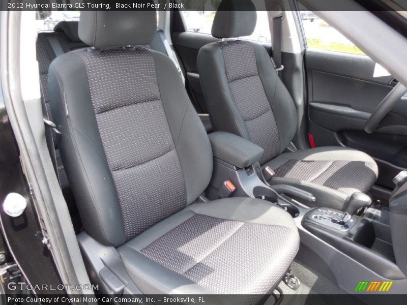 Black Noir Pearl / Black 2012 Hyundai Elantra GLS Touring