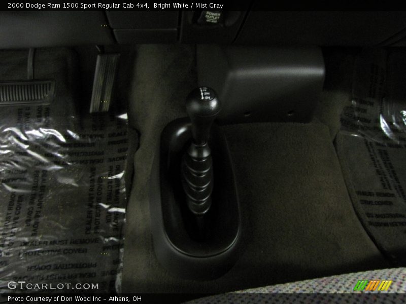 Bright White / Mist Gray 2000 Dodge Ram 1500 Sport Regular Cab 4x4