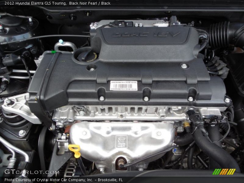 Black Noir Pearl / Black 2012 Hyundai Elantra GLS Touring