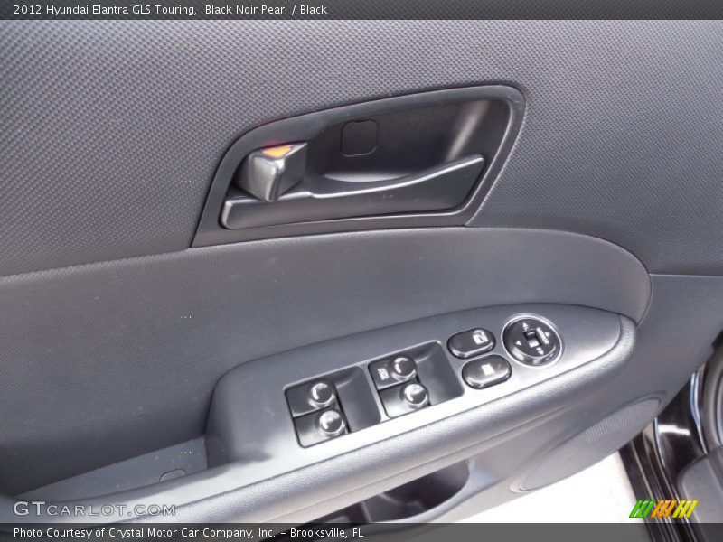 Black Noir Pearl / Black 2012 Hyundai Elantra GLS Touring