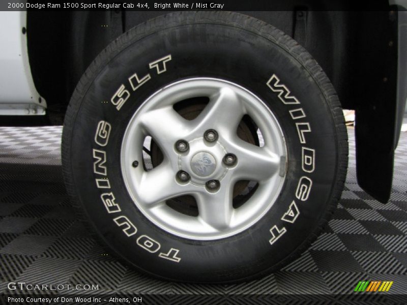 Bright White / Mist Gray 2000 Dodge Ram 1500 Sport Regular Cab 4x4
