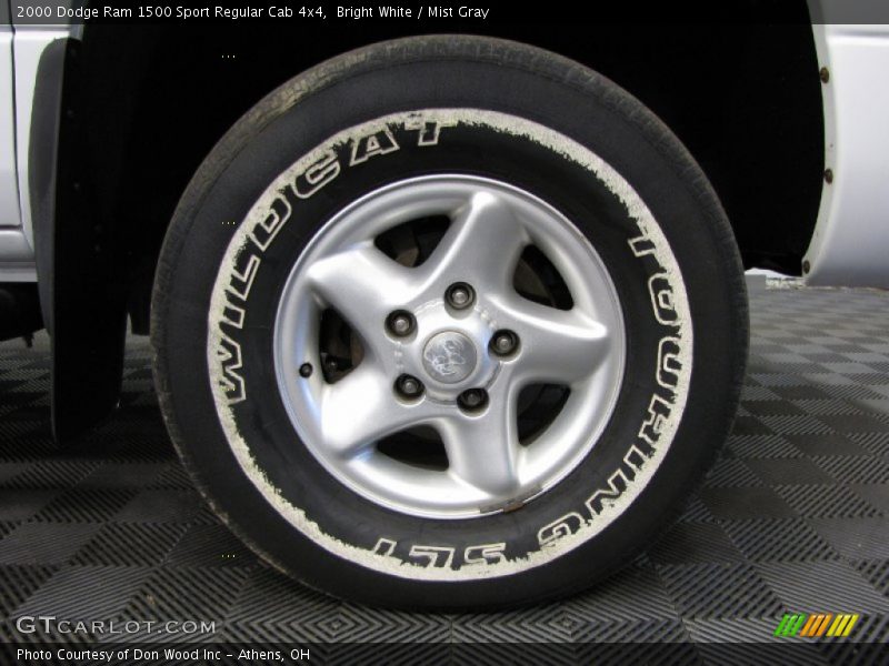 Bright White / Mist Gray 2000 Dodge Ram 1500 Sport Regular Cab 4x4