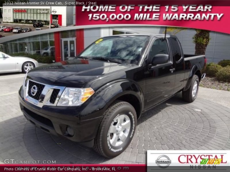 Super Black / Steel 2012 Nissan Frontier SV Crew Cab