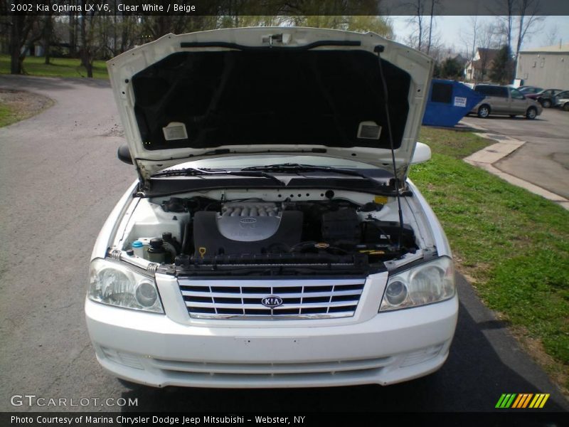 Clear White / Beige 2002 Kia Optima LX V6