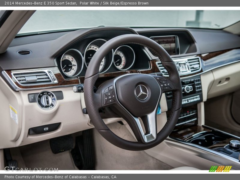 Dashboard of 2014 E 350 Sport Sedan