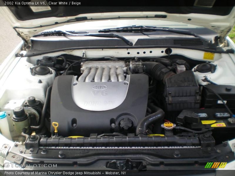 Clear White / Beige 2002 Kia Optima LX V6