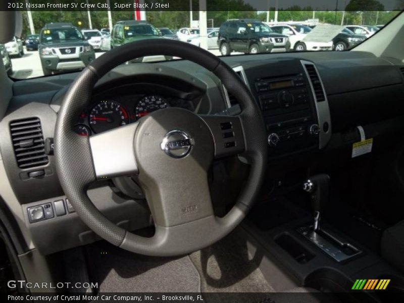 Super Black / Steel 2012 Nissan Frontier SV Crew Cab