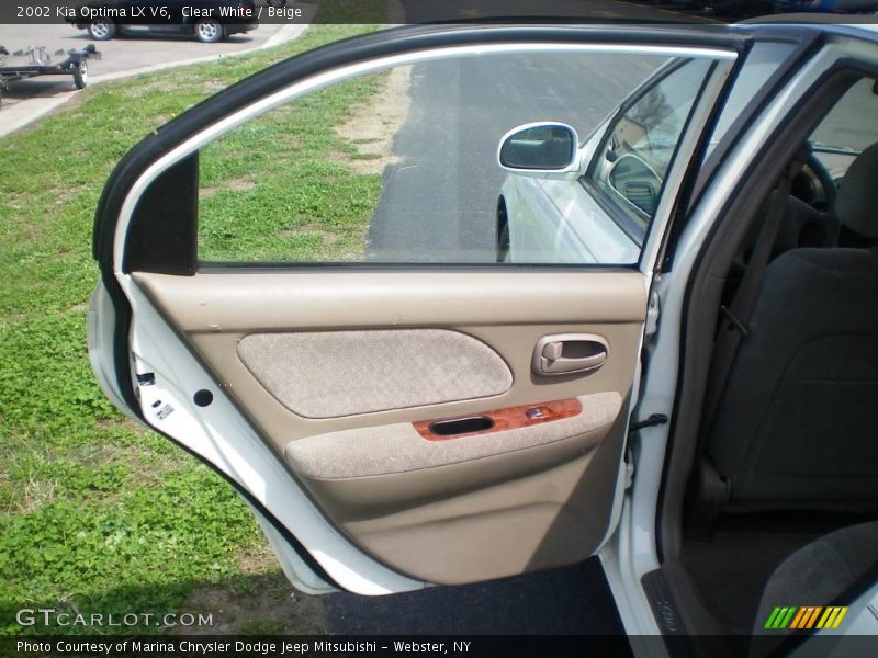 Clear White / Beige 2002 Kia Optima LX V6