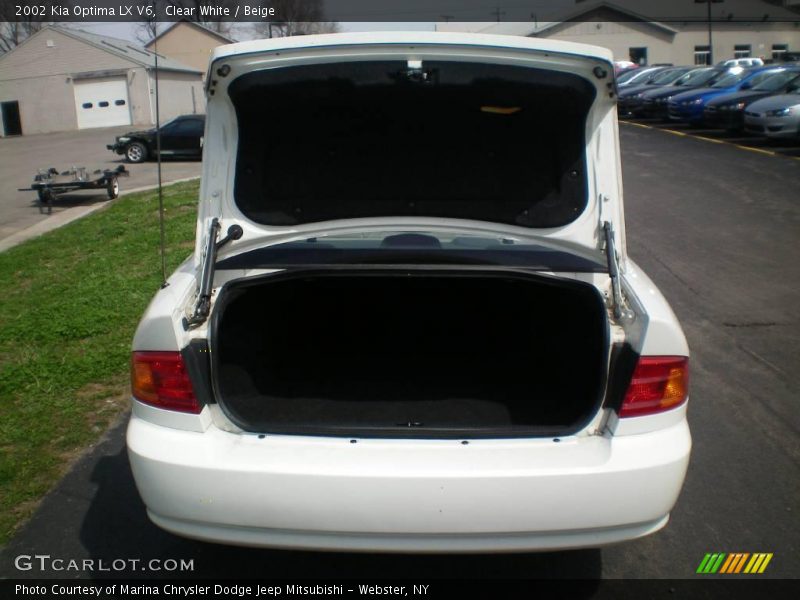 Clear White / Beige 2002 Kia Optima LX V6