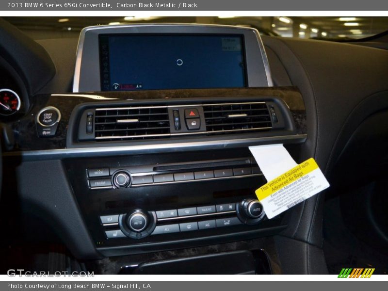 Carbon Black Metallic / Black 2013 BMW 6 Series 650i Convertible