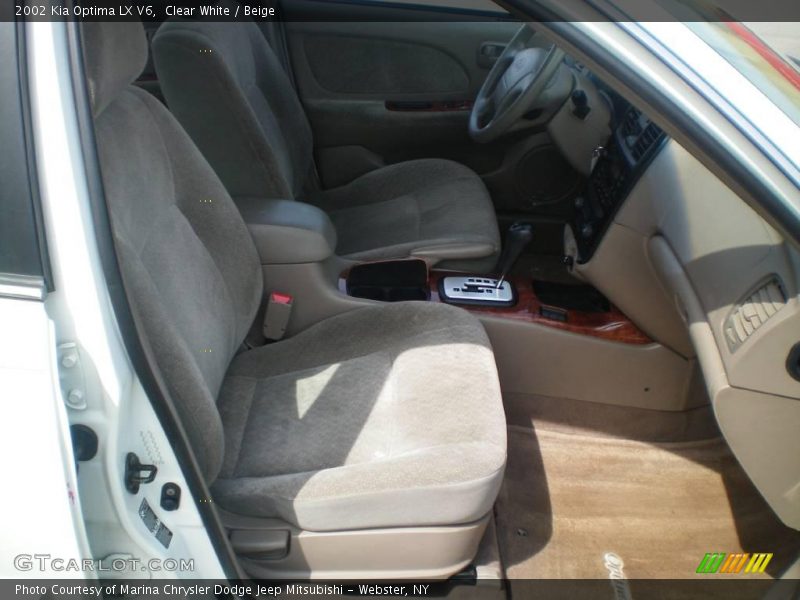 Clear White / Beige 2002 Kia Optima LX V6