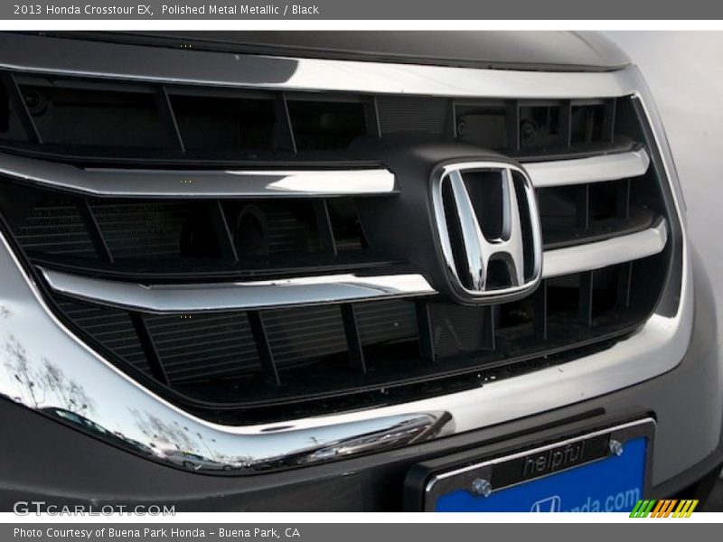 Polished Metal Metallic / Black 2013 Honda Crosstour EX