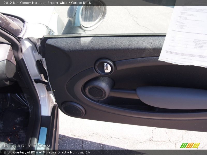 Pepper White / Carbon Black 2012 Mini Cooper Hardtop