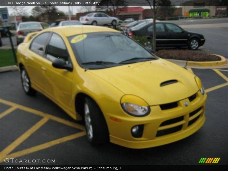 Solar Yellow / Dark Slate Gray 2003 Dodge Neon SRT-4