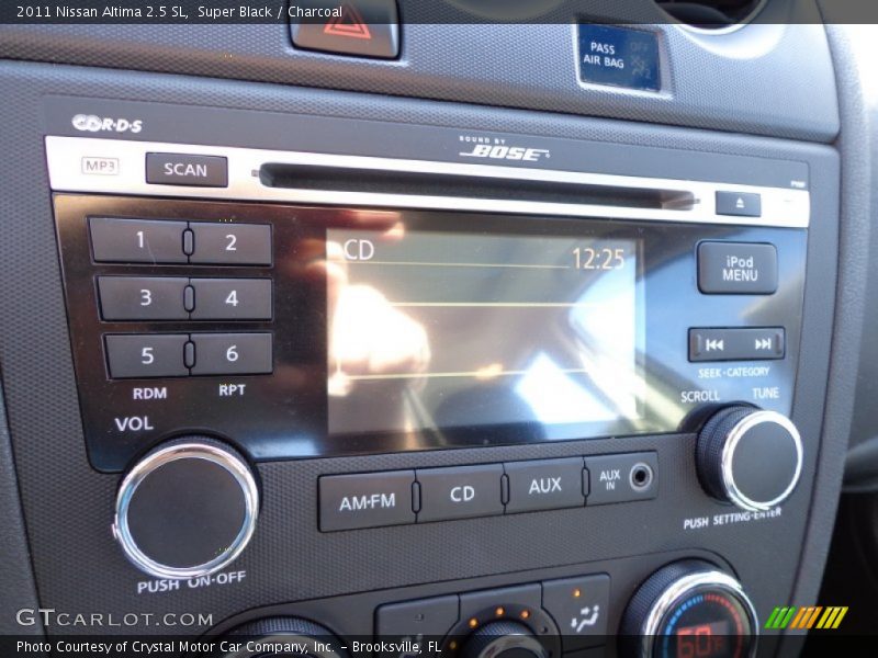 Super Black / Charcoal 2011 Nissan Altima 2.5 SL