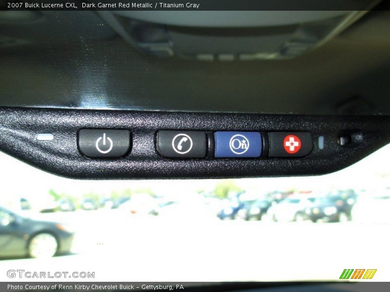 Dark Garnet Red Metallic / Titanium Gray 2007 Buick Lucerne CXL