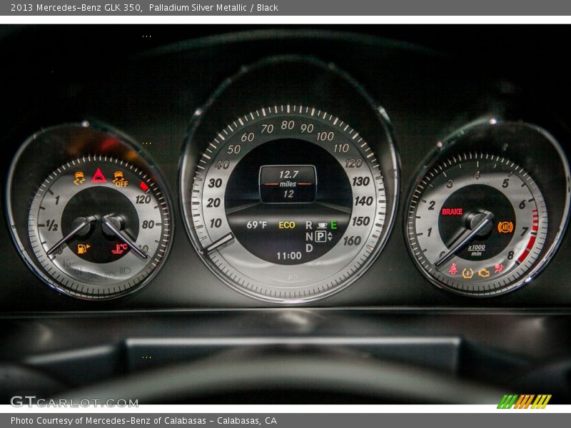 Palladium Silver Metallic / Black 2013 Mercedes-Benz GLK 350